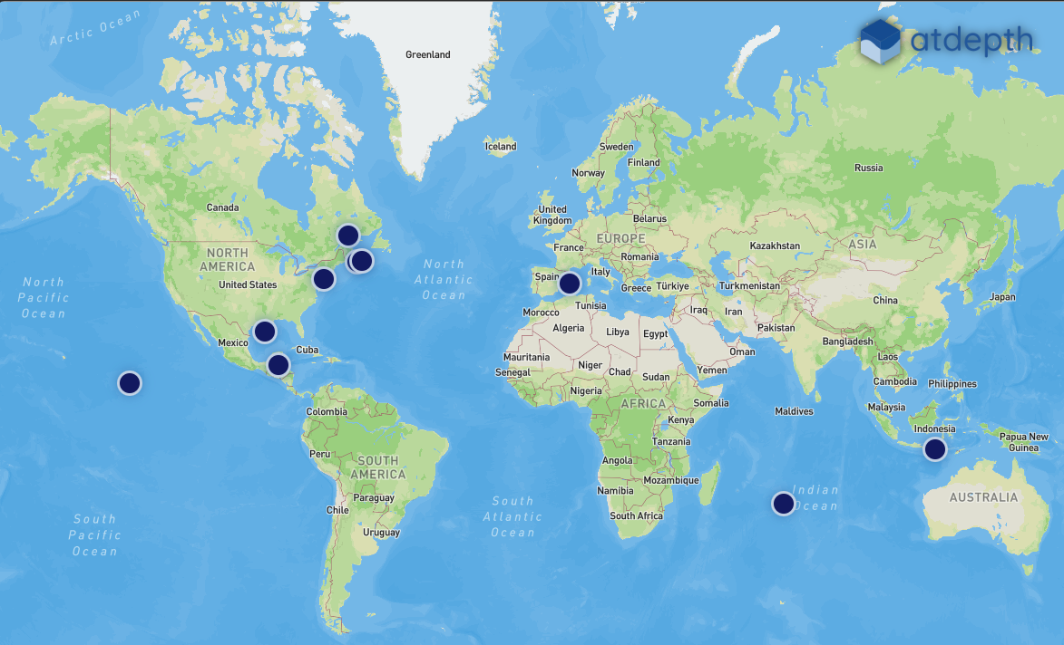 atdepth's activities around the world